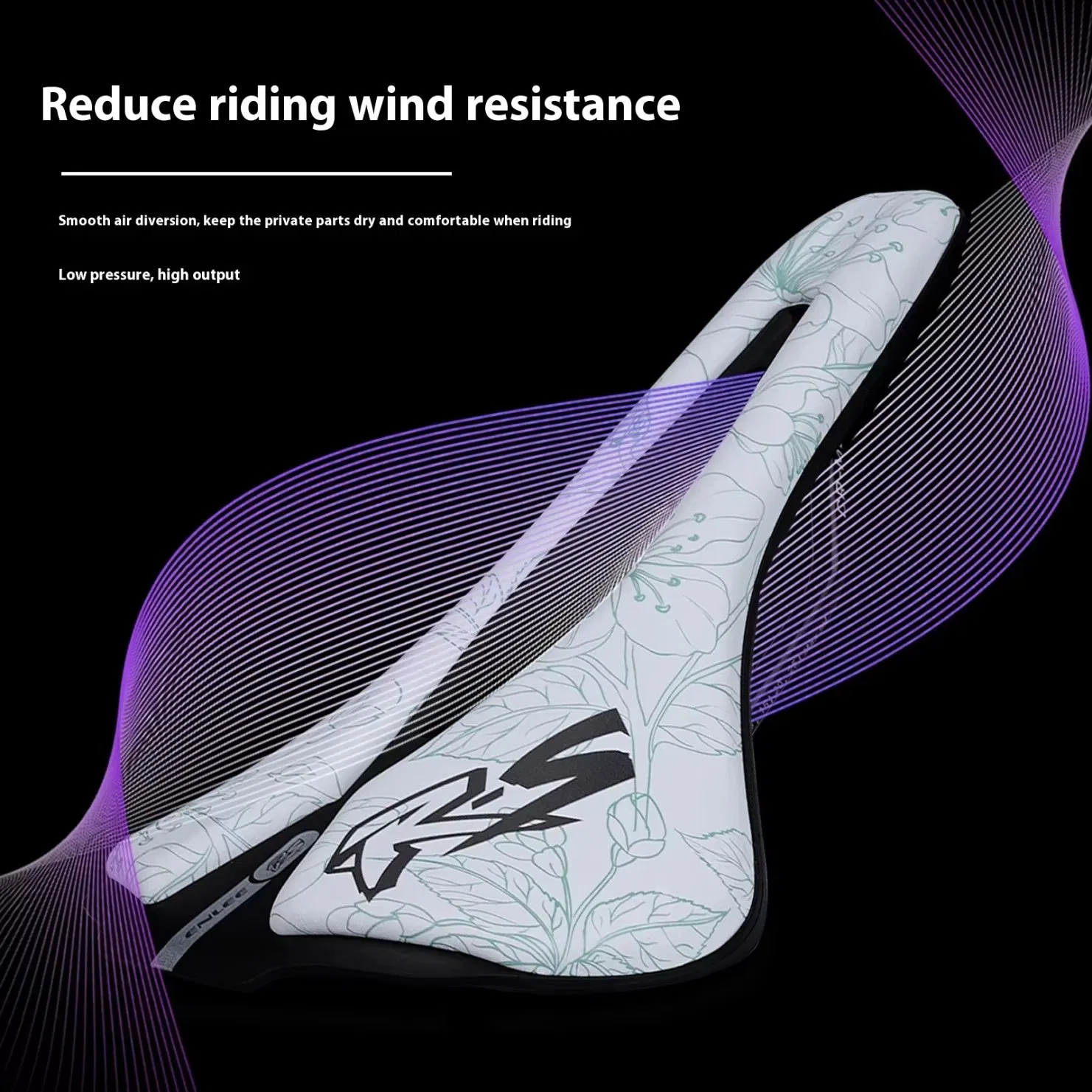 Enlee Bicycle Personalized Carbon Fiber Saddle Comfort EVA Composite Material PU Fiber Leather Saddle