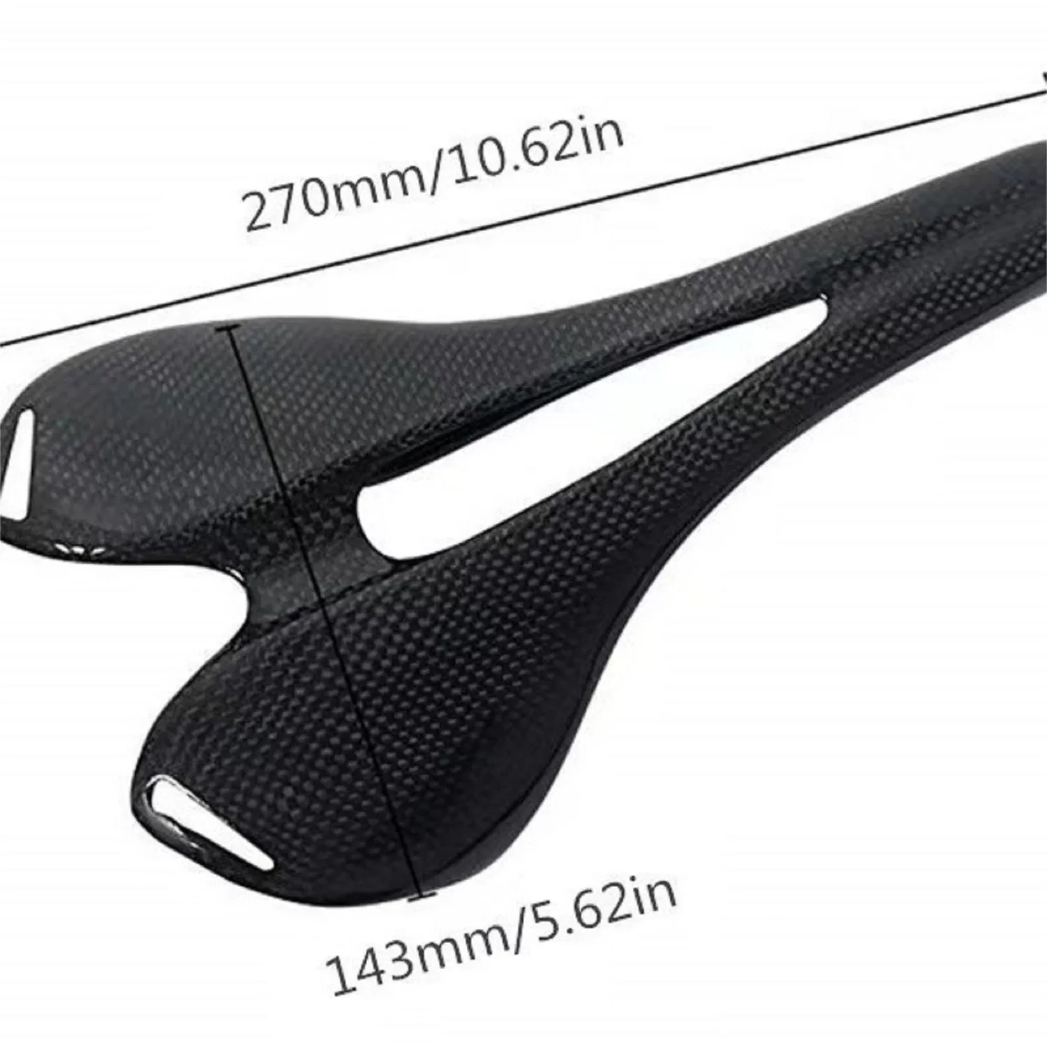 Factory Direct Sale 3K Full Carbon Fiber MTB Road Bike Hollow Ultralight Saddle