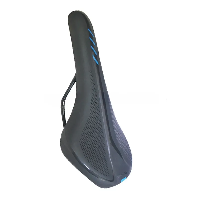 High Quality Road Bike Carbon Fiber Leather Saddle Seat Black/White Bicycle Saddle