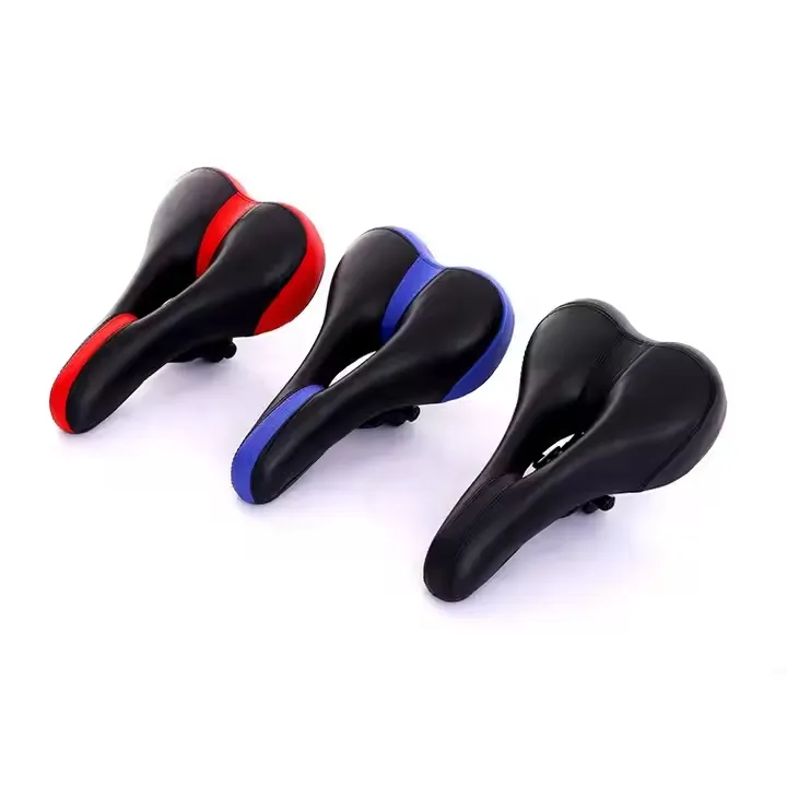 Leather Sponge Steel Spring High Quality Bicycle Saddle