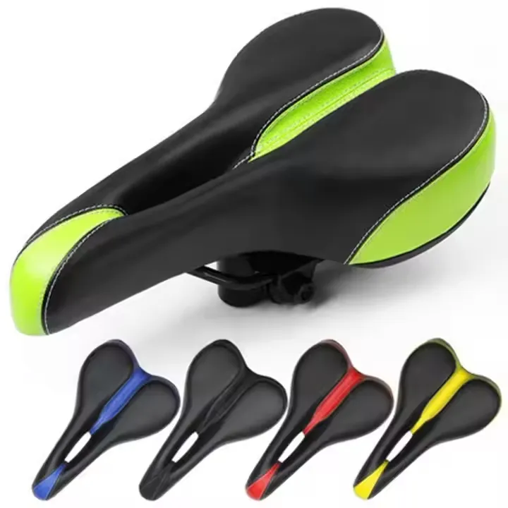 Leather Sponge Steel Spring High Quality Bicycle Saddle