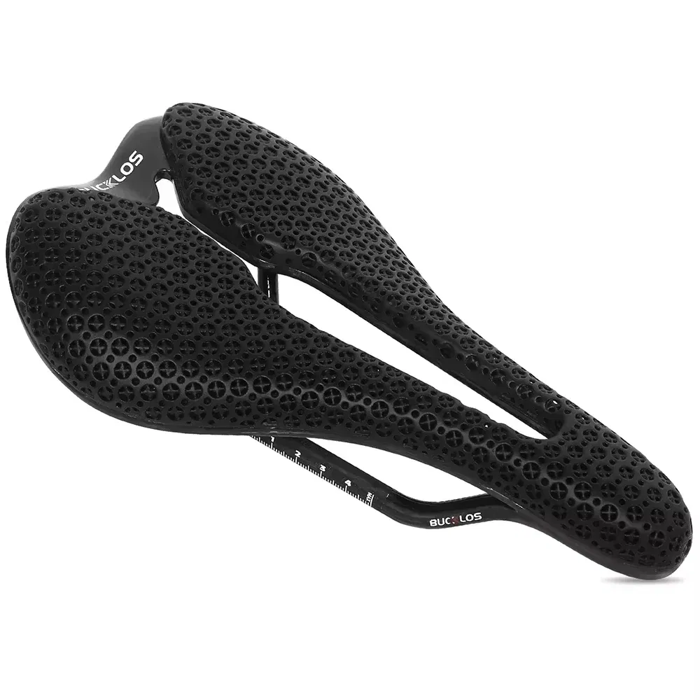 Road MTB Mountain Bike Seat Bicycle Accessories Breathable Racing Ultralight Cushion 3D Printed Bike Saddle Carbon Fiber